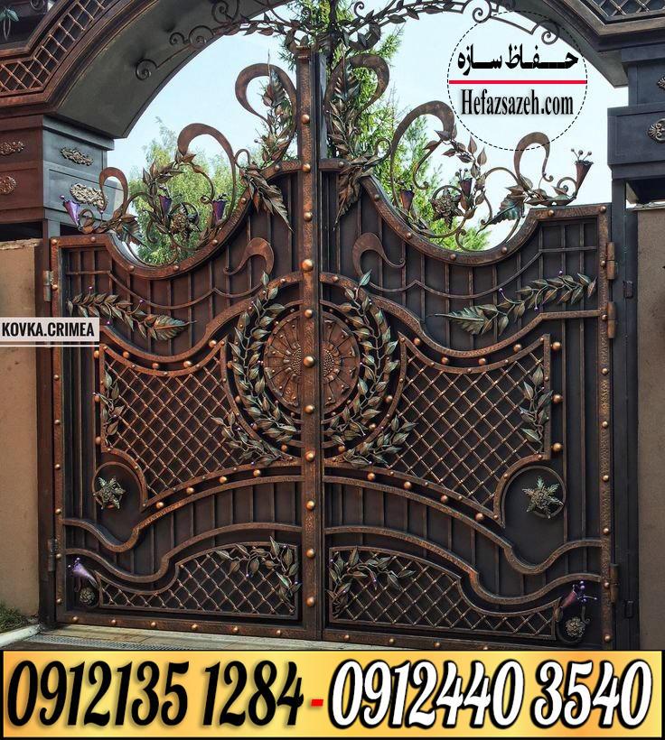 درب پارکینگ فرفورژه لولایی